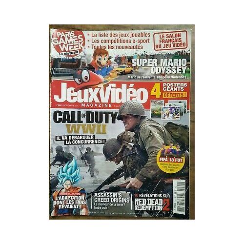 Jeux Vidéo Magazine Nº 202 Novembre 2017