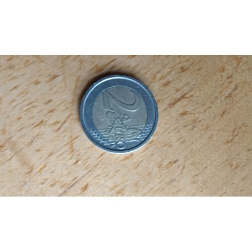 Pièce De Deux Euros Italienne De 2003 Avec Le Portrait De Dante Alighieri