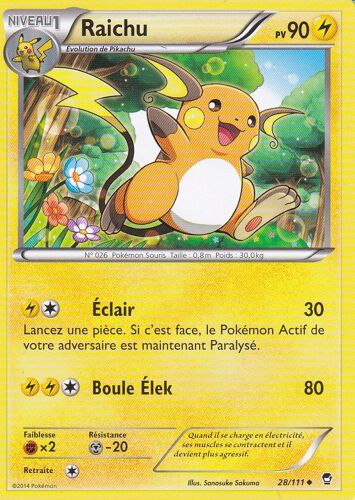 Raichu - X.Y Poings Furieux - 28/111