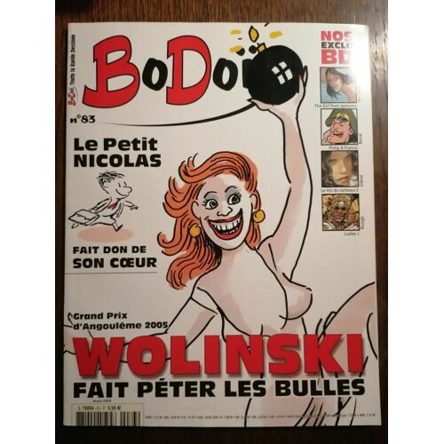 Bodoï N83 Wolinski Fait Péter Les Bulles Mars 2005