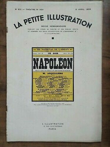 La Petite Illustration Nº 621 Thêatre N320 8 Avril 1933