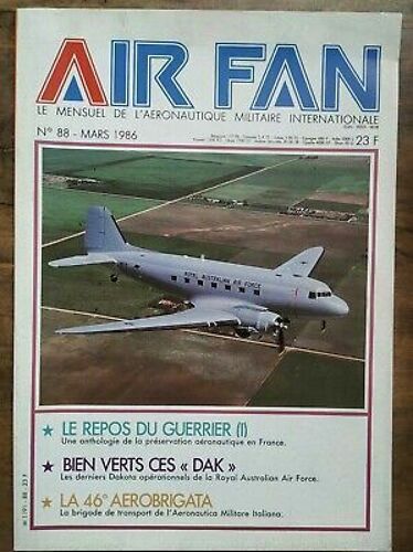 Air Fan Le Mensuel De L'aeronautique Militaire Nº 88 Mars 1986