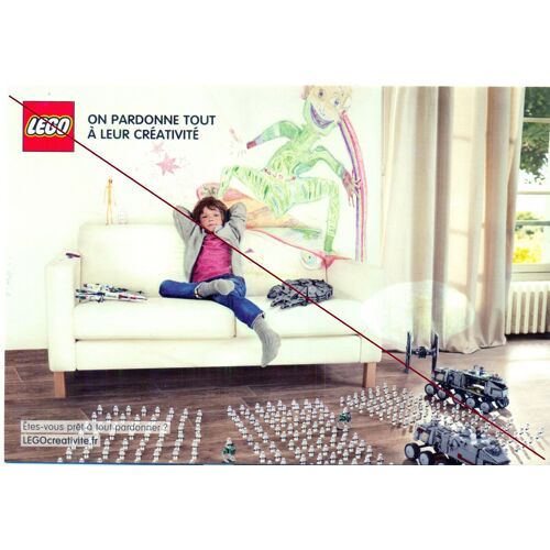 Lego, Carte Postale 4/5 - On Pardonne Tout À Leur Créativité