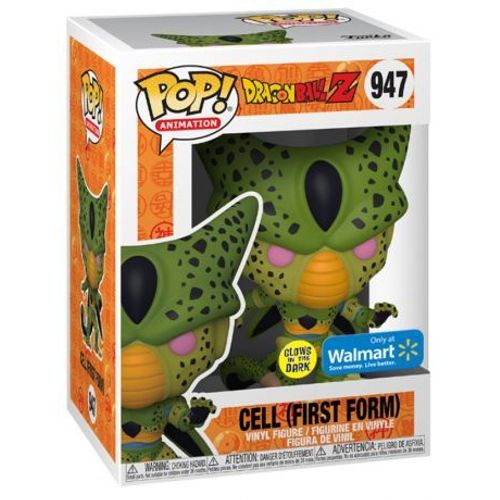 Figurine Funko Pop - Dragon Ball N°947 - Cell Première Forme - Glow In The Dark (55641)
