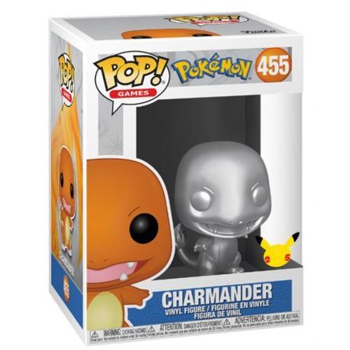 Figurine Funko Pop - Pokémon N°455 - Salamèche - Argent (56310)