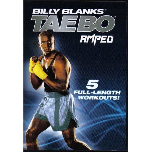 Billy Blanks Tae Bo Amped 5 Workouts Dvd Set Jump Start Cardio, Fat Burn Accelerator, Full Throttle, Core Express & Live In La