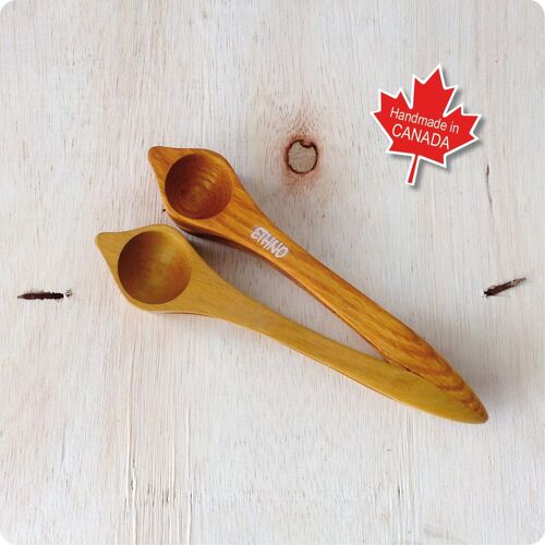 Ethno Cuillères Musicales Modèle Double  Fabriquée À La Main - French Canadian Musical Spoons