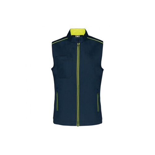 Gilet DayToDay femme WK. Designed To Work Bleu Marine / Jaune M