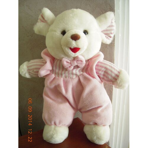 Souris Blanche Et Rose Cp International
