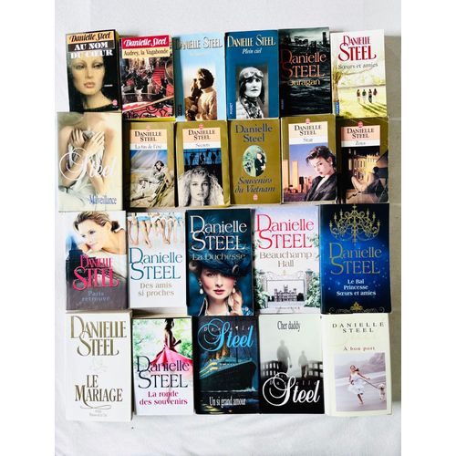 Danielle Steel, Lot De 22 Livres 