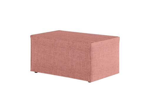 Pouf en tissu texturé 3D - Rose