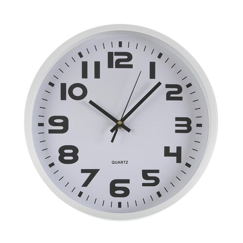 Horloge murale 30,5 x 4,2 x 30,5 cm, Blanc