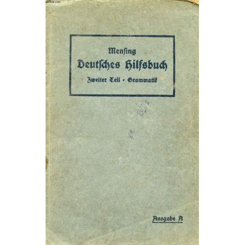 Deutsche Grammatik Für Hohere Schulen