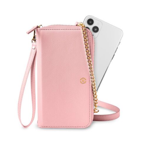 Celly Venere coque pour téléphones portables 6.5" Étui avec portefeuille Rose