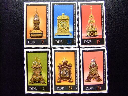 Allemagne Orientale ( Ddr) -1975 - Horloges Anciennes - Relojes Antiguos - Yvert & Tellier Nº 1735 /1740 * Mh