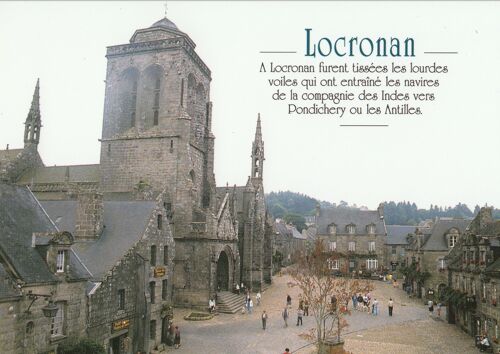 Locronan, " Vue Générale De La Place ", Finistère.