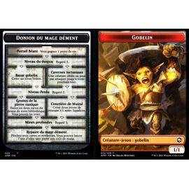 Token - Donjon Du Mage Dément / Gobelin - Mtg - Dungeons & Dragons - Aventures Dans Les Royaumes Oubliés - 20-12 Recto/Verso