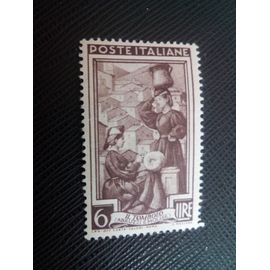 Timbre Italie Yt 576 Dentellière Et Porteur D'eau, Scanno (Abruzzes) 1950 ( 10805 1)