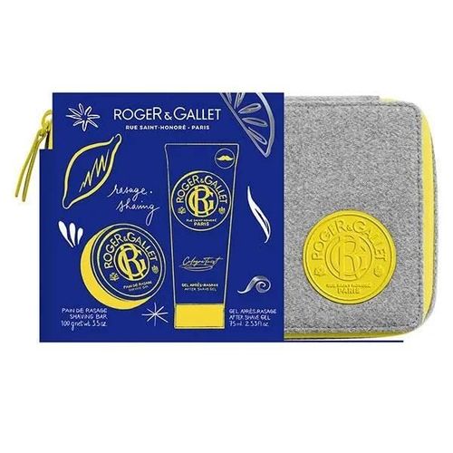 Roger & Gallet Coffret Vanity Cologne Twist Pain De Rasage 100 G Et Son Gel Après-Rasage 75 Ml 