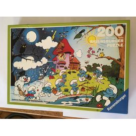 Puzzle Les Schtroumpfs La Machine Du Temps 200 Pièces Ravensburger 1983