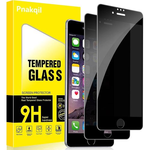 KAL-Verre Trempé Anti Espion Pour Iphone 6/Iphone 6S 2 Pièces,Anti-Espion Film Protection Écran,9H Dureté Privacy Anti-Spy Protecteur D'Écran,Anti Rayures Sans Bulles Confidentialité Vitre