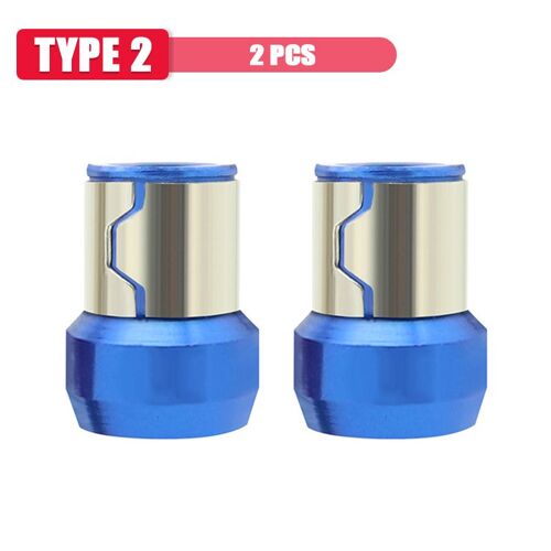 2pcs bleu - Outil'embout magnétique en alliage, anneau électromagnétique, porte embout de tournevis, tournevis croisé, antidérapage, anti corrosion, foret magnétique