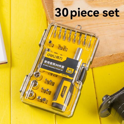 DL1130 - Mini jeu de tournevis, outil domestique pour la réparation à domicile, embouts multi outils, jeux de tournevis à cliquet avec kit emballé
