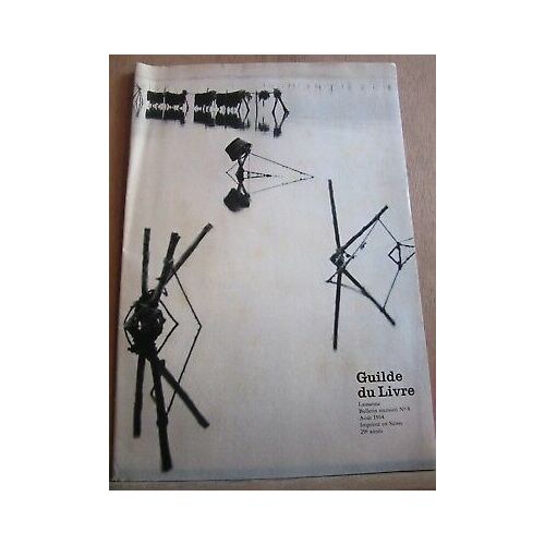 Guilde Du Livre Lausanne Bulletin Mensuel N8 Août 1964 29ème Année