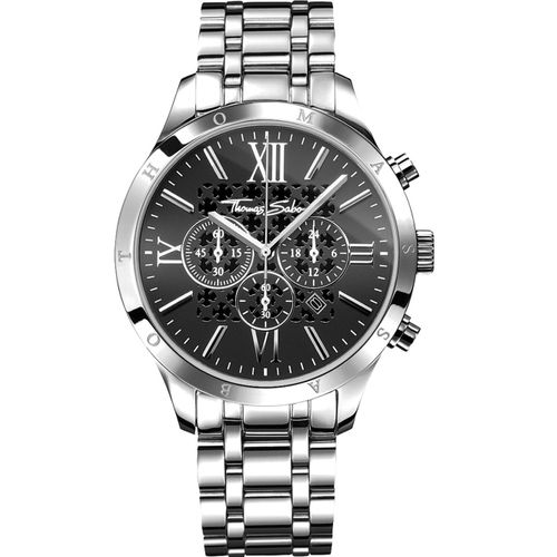 Mens Watch Thomas Sabo Wa0015-201-203, Quartz, 43mm, 5atm