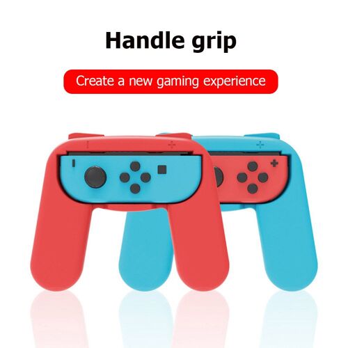 Support De Poignée Joy-Con Confortable Pour Manette, 2 Pièces, Pour Nintendo Switch, Accessoires De Jeu Oled, Classique Rouge Et Bleu