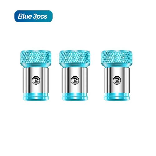 Blue 3pcs - Anneau de vis magnétique avec embout métallique, anneau de magnétisation solide, supports de vis magnétiques pour tournevis de /6.35mm, embouts puissants