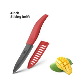 Couteau Rouge De 4 Pouces - Couteaux En Céramique, Chef, Zircone Noire Lame En Céramique, Couteau Unique Pour La Cuisine 4 Couleurs Manche Outils De Cuisine Japonaise