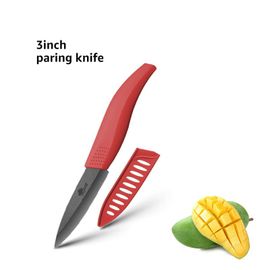 Couteau Rouge De 3 Pouces - Couteaux En Céramique, Chef, Zircone Noire Lame En Céramique, Couteau Unique Pour La Cuisine 4 Couleurs Manche Outils De Cuisine Japonaise