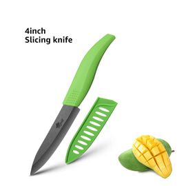Couteau Vert De 4 Pouces - Couteaux En Céramique, Chef, Zircone Noire Lame En Céramique, Couteau Unique Pour La Cuisine 4 Couleurs Manche Outils De Cuisine Japonaise