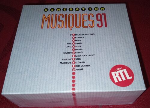Neuf Scelle Generation Musiques 91 Coffret 6 Cd Hc + Livret  Vanessa Paradis Lio Kent Marc Lavoine Alain Lanty Charts Veronique Riviere Maurane ...