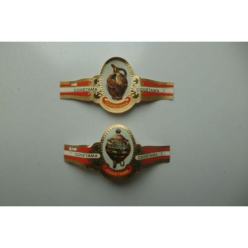 2 Bagues De Cigare Cogétama - Poterie N° 1 Et 2