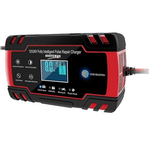 Chargeur De Batterie De Batterie De Banque D'alimentation D'urgence 12v / 24v Avec Écran Lcd Eu Plug