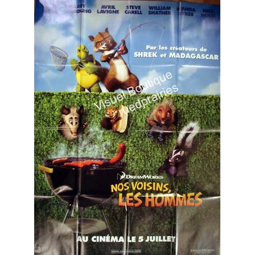 Nos Voisins, Les Hommes /Over The Hedge -Véritable Pré-Affiche De Cinéma Pliée- Format 120x160 Cm- De Tim Johnson, Karey Kirkpatrick Avec Les Voix De Bruce Willis, Garry Shandling, Nick Nolte - 2006