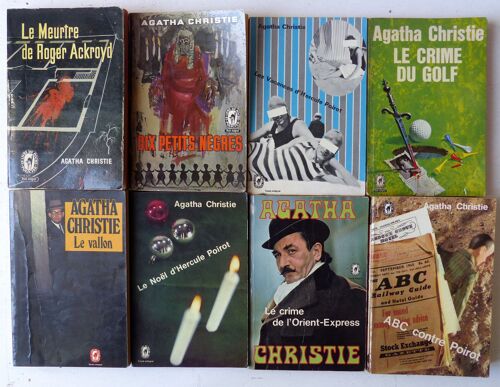 Lot De 19 Romans D'énigme D'agatha Christie Parus Dans La Collection Le Livre De Poche Policier (1964-1998)