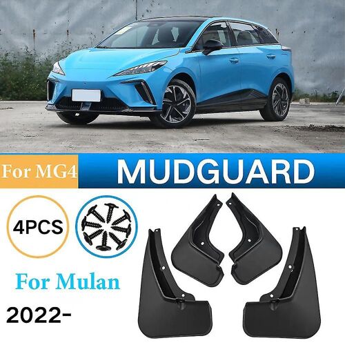 4x Haute Qualité Pour Mg4 Mulan 2022 2023 Mud Flaps Splash Guard Mudguards Mudflaps Front Rear Fender Auto Styline Car Accessories