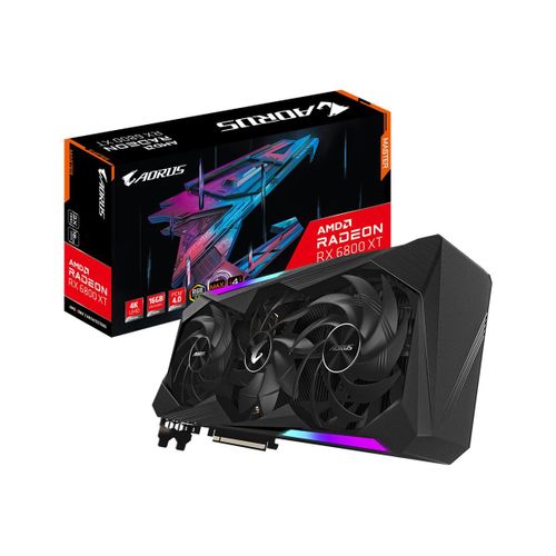 Gigabyte AORUS Radeon RX 6800 XT MASTER 16G - Carte graphique - Radeon RX 6800 XT - 16 Go GDDR6 - PCIe 4.0 x16 - 2 x DisplayPort, 2 x HDMI