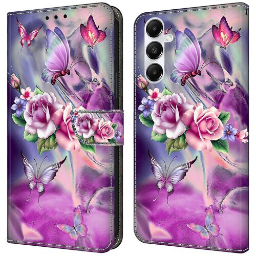 Pour Samsung Galaxy A35 5G Coque Magnétique Impression De Motif 3D Protecteur De Téléphone En Cuir