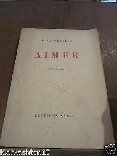 Aimer Édition Nouvelle Librairie