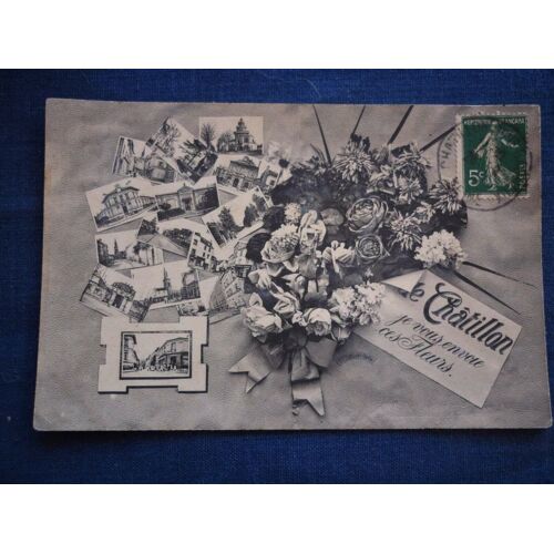 Cpa De Châtillon Je Vous Envoie Des Fleurs Circulée