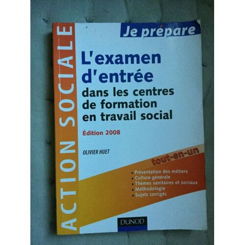 L'examen D'entrée Dunond