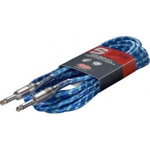 CABLE 6M JACK/JACK - STAGG SGC6VT BL
