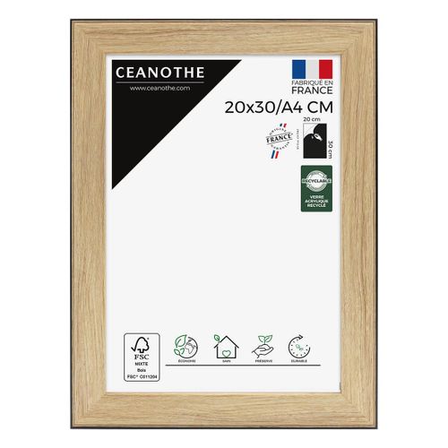 Cadre photo Newton bois noir 20x30 cm