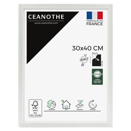 Cadre photo Perle gris clair 30x40 cm