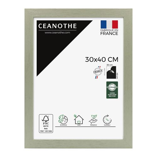 Cadre photo Karma tilleul 30x40 cm