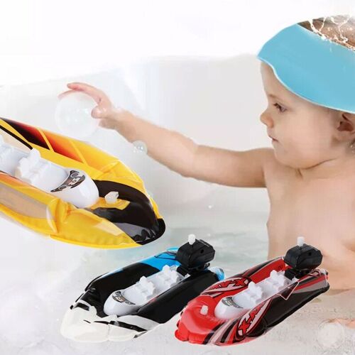 Jouet De Bain Pour Bébé, Bateau Gonflable À Remonter, Avec Mécanisme Mécanique, Pour Enfant, Jeu D'eau, Salle De Bain, Envoyé Au Hasard, 1 Pièce